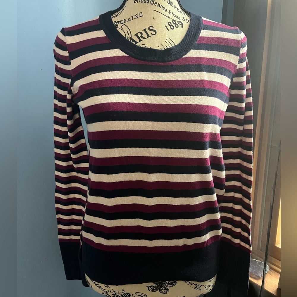 Gap Striped Crewneck Cotton Sweater